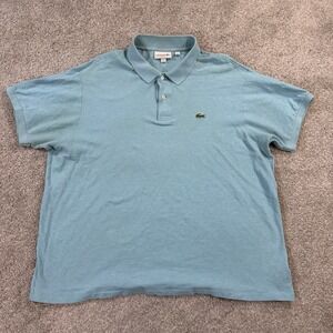 Lacoste Polo Shirt 4XL Purple Classic Fit Short Sleeve Crocodile Logo Golf